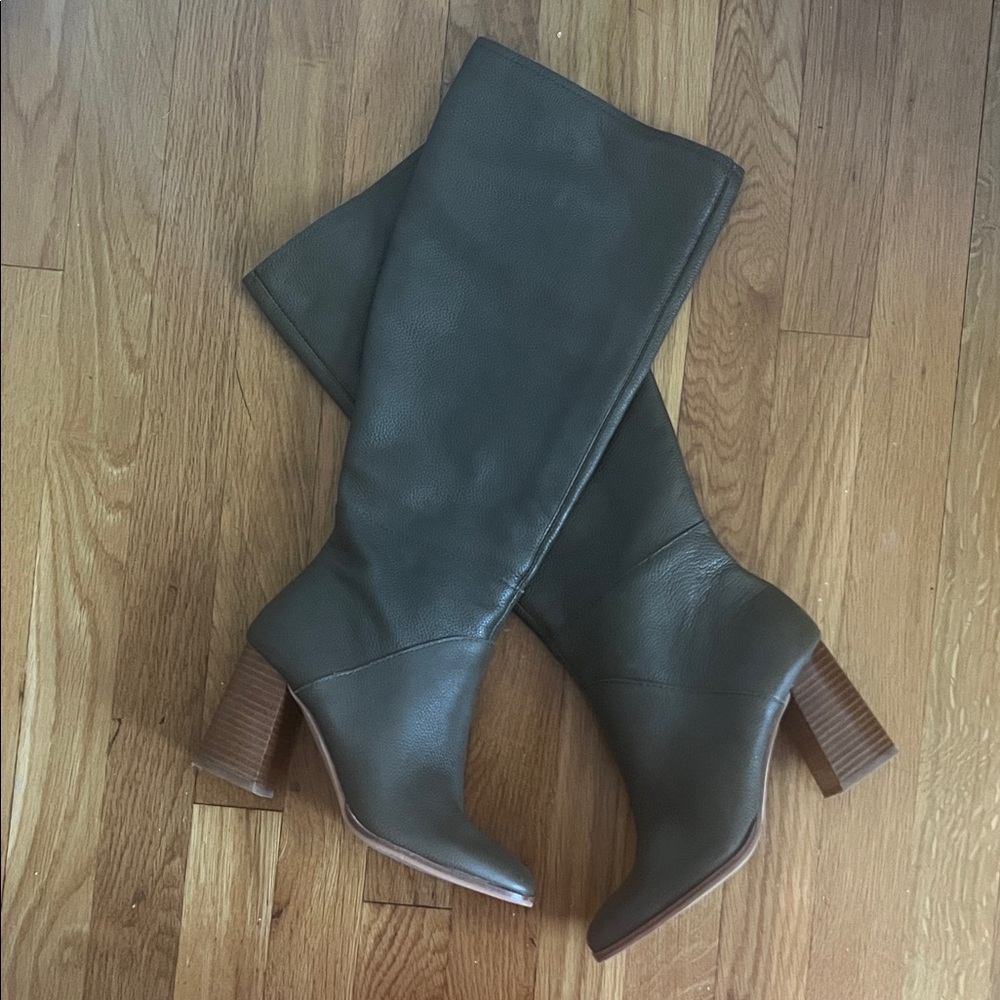 Elegant Dolce Vita  Olive Knee-High Boots
